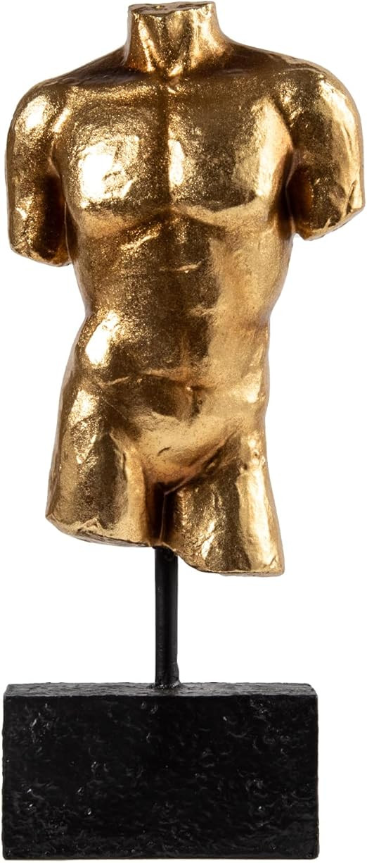 Sculptures Home Decor Bust Male Statue - Figure Resin Decoration Modern Gold Decorative Figures H... | Amazon (US)