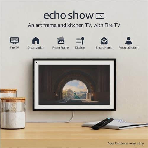 Echo Show 15 | Full HD 15.6" smart display with Alexa and Fire TV built in | Remote included | Amazon (US)