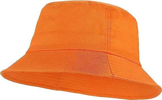 Umeepar Unisex Cotton Packable Bucket Hat Sun Hat Plain Colors for Men Women | Amazon (US)