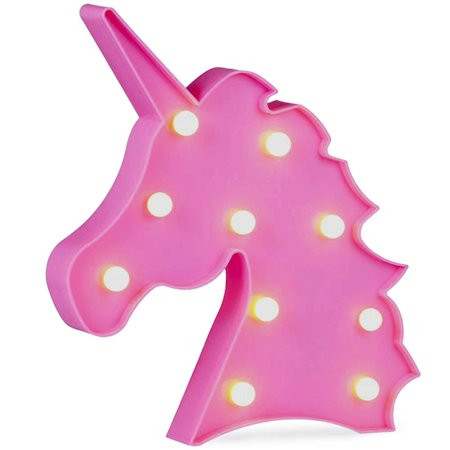 Unicorn Neon Lamp Unicorn Light Unicorn Signs Neon LED Light with Holder Base, Battery Operated,Unic | Walmart (US)