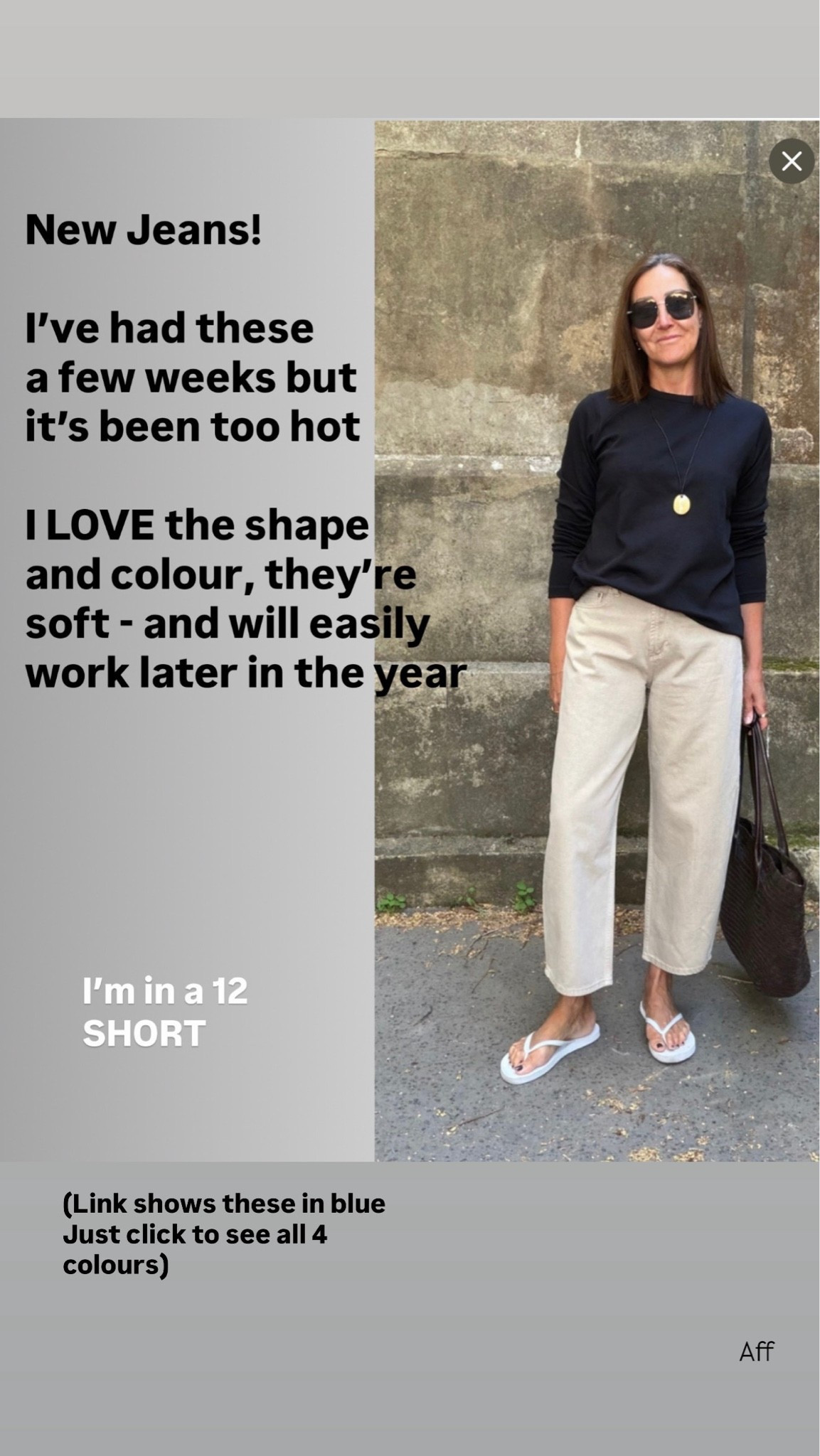 Love the shape, love the colour. I’m wearing a short length as I prefer the crop.
(Link shows that in blue but all colours are linked)

#LTKuk #LTKjeans #LTKstyletip