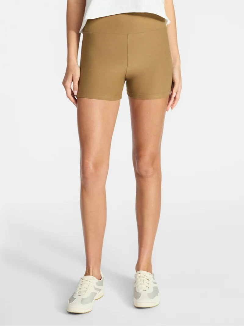 No Boundaries Faux Sueded Jersey Shorty Shorts, 3'' Inseam, Women's XXS-XXL | Walmart (US)