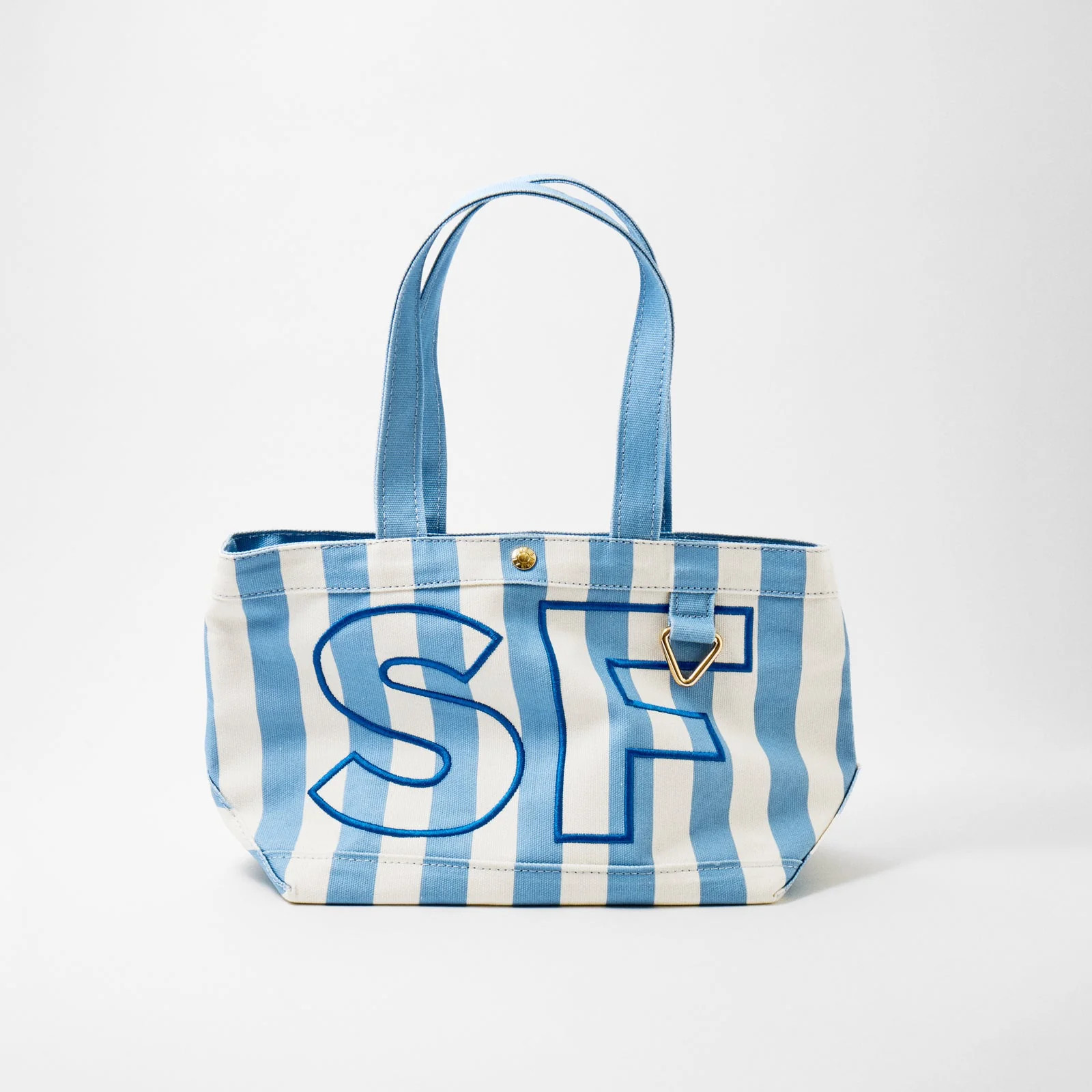 Striped Custom Alpha Tote - Custom Marina | BaubleBar