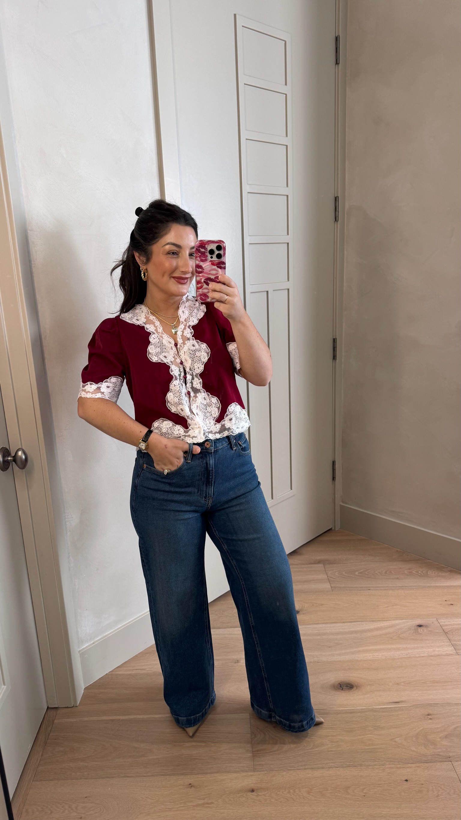 I'm obsessed with this top! Grabbed it in burgundy for fall but I also have it in black! 

Pairs perfectly with high rise denim! 

Top size small, Jeans size 4 petite 

5'0" 140lbs
Petite friendly

#LTKdayinmylife #LTKootd #LTKPetite