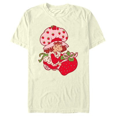 Men's Strawberry Shortcake Throwback Berry  T-Shirt - Beige - Small | Target