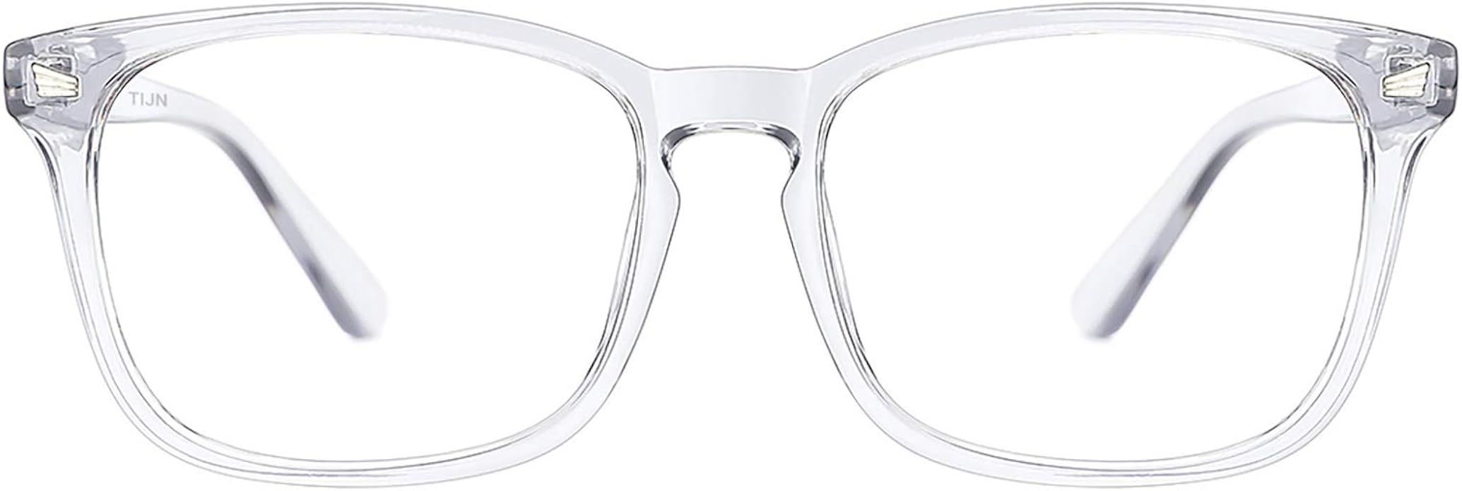 TIJN Blue Light Blocking Glasses Square Nerd Eyeglasses Frame Anti Blue Ray Computer Game Glasses | Amazon (US)