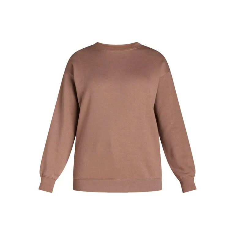 No Boundaries Oversized Sweatshirt with Long Sleeves, Women’s | Walmart (US)