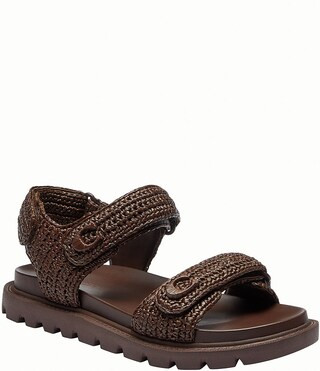 Brynn Woven Raffia Sandals | Dillard's