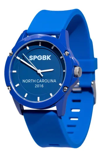 SPGBK Watches Bronco Silicone Strap Watch, 42mm in Royal Blue at Nordstrom Rack | Nordstrom Rack