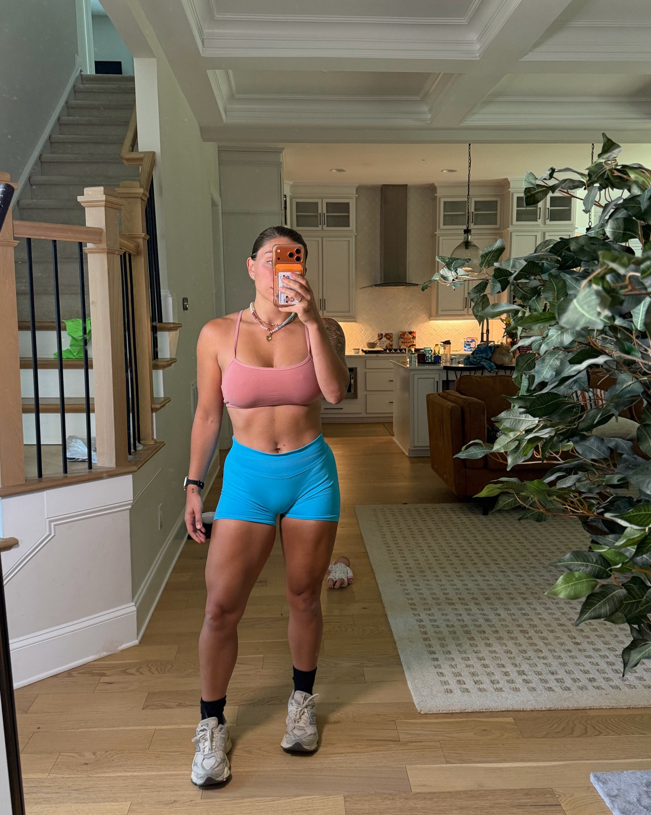 If you need a comfortable workout outfit that won’t break the bank, this is it! 🙌 These seamless shorts paired with my favorite Amazon Hanes sports bra have been my go-to lately.

Size up in the shorts. I’m usually a medium and wear a large!

#LTKActive #LTKfitnessgoals #LTKPetite