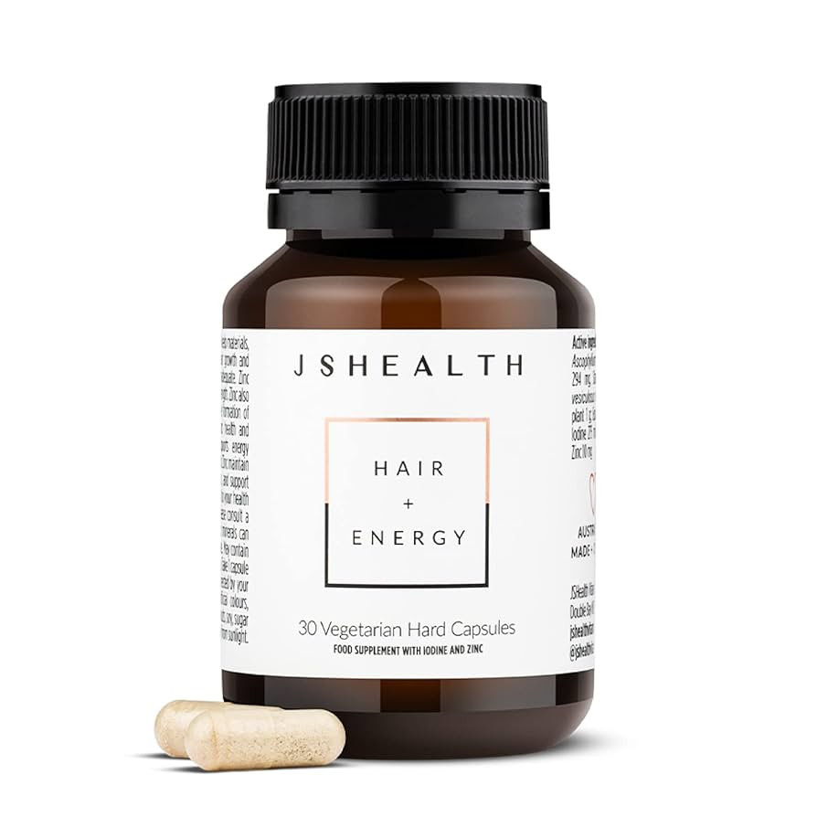 JSHealth Vitamins Hair and Energy Formula - Hair & Scalp Support Supplement with Iodine and Zinc ... | Amazon (US)
