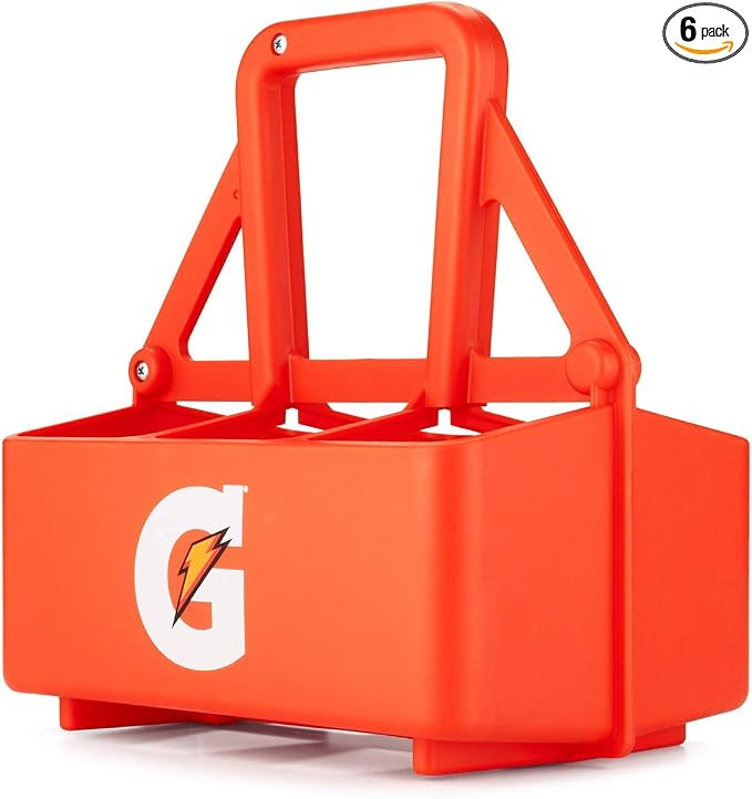 Gatorade 6-Pack Squeeze Bottle Carrier, Team Equipment, Orange | Amazon (US)