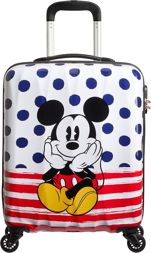 American Tourister Disney Legends, Mickey Blue Dots, 55 cm, Children's luggage | Amazon (US)