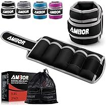 AMBOR Ankle Weights, 1 Pair 2 3 4 5 Lbs Adjustable Leg Weights, Strength Training Ankle Weights for  | Amazon (US)