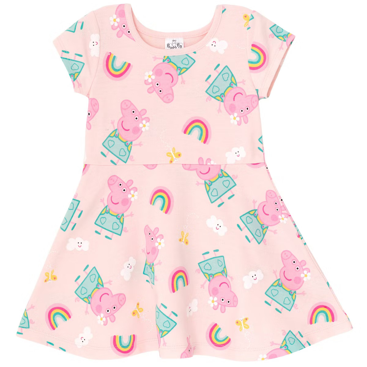 Peppa Pig Girls French Terry Skater Dress Toddler to Little Kid | Target