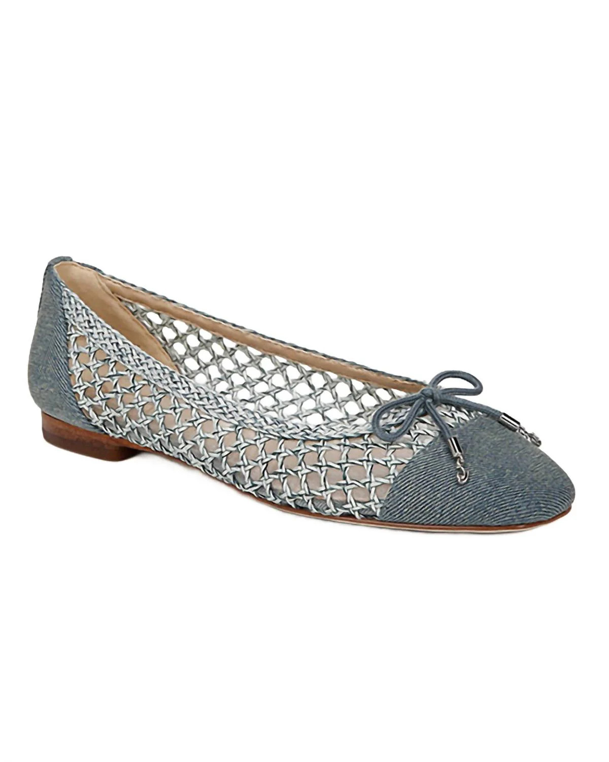 Women's May Ballet Flat In Washed New Blue | Shop Simon
