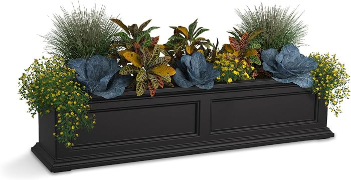 Mayne Fairfield 4ft Window Box, Self Watering Flower Box with Double Wall Design, All Season Fade... | Amazon (US)