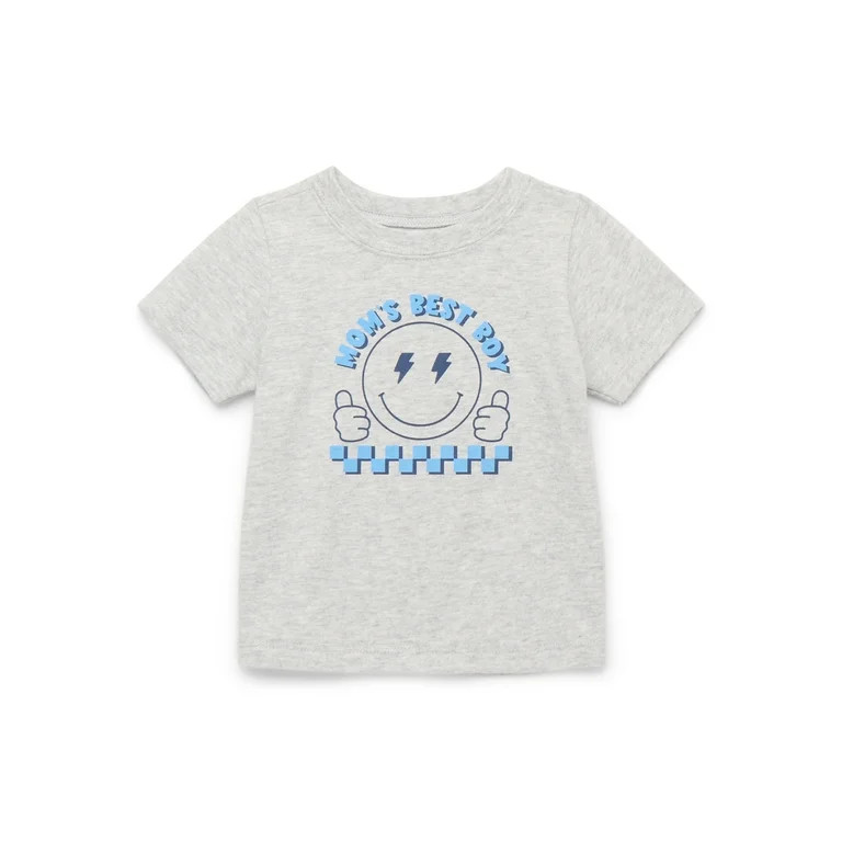 Garanimals Baby Boy Graphic T-Shirt with Short Sleeves, Sizes 0M-24M | Walmart (US)