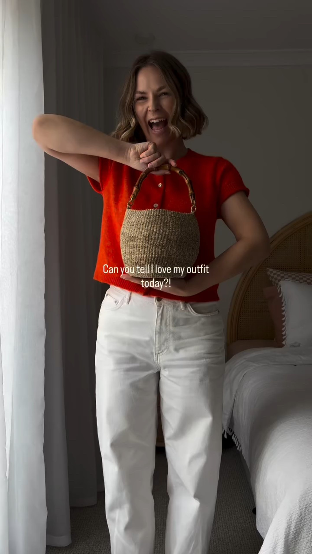 White jeans here are from NA-KD, but I have linked similar below 
Sandals are Zara 
