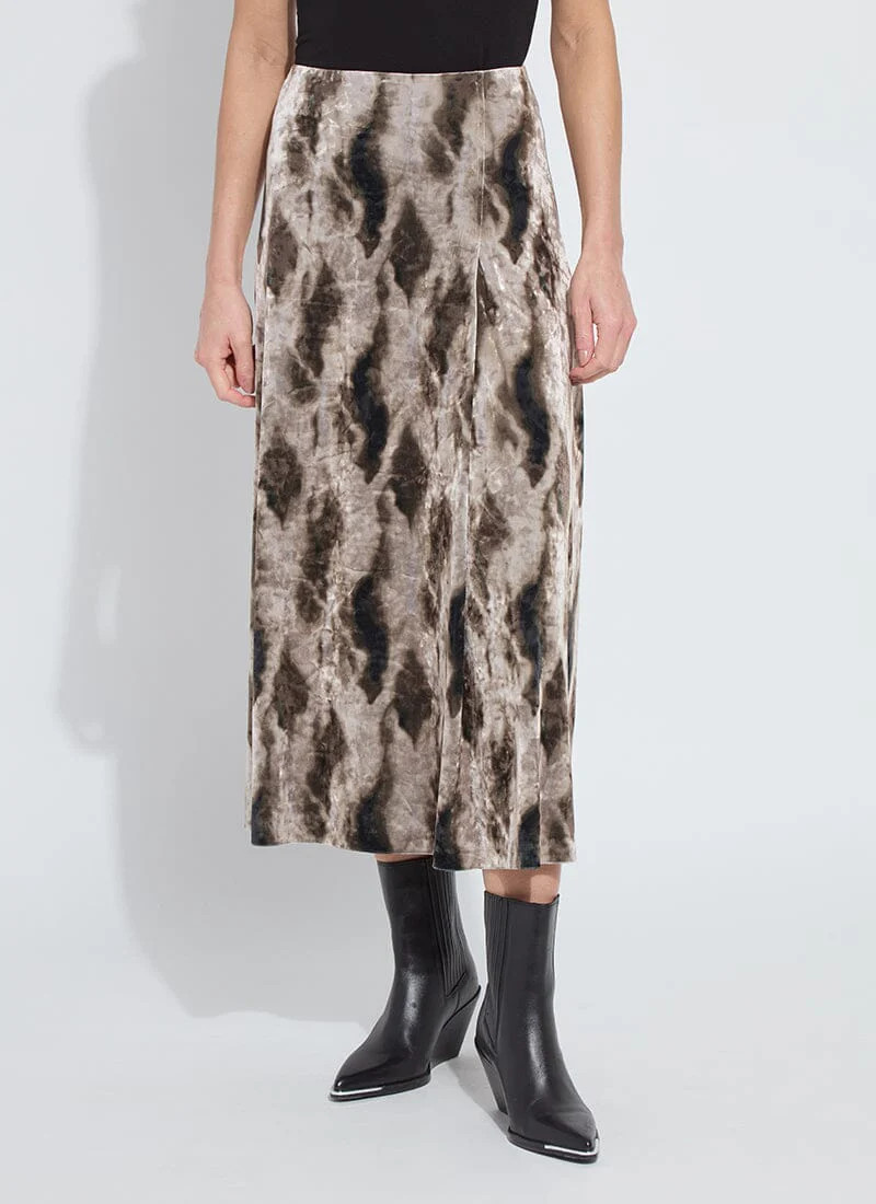 Dominique St Velvet Pleated Skirt | Lysse NY