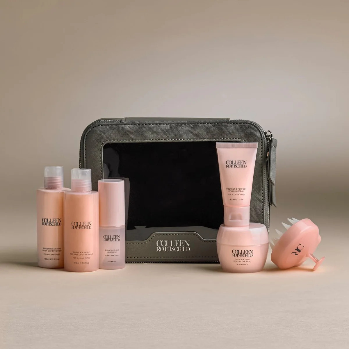 Quench & Shine Travel Hair Essentials Set | Colleen Rothschild Beauty