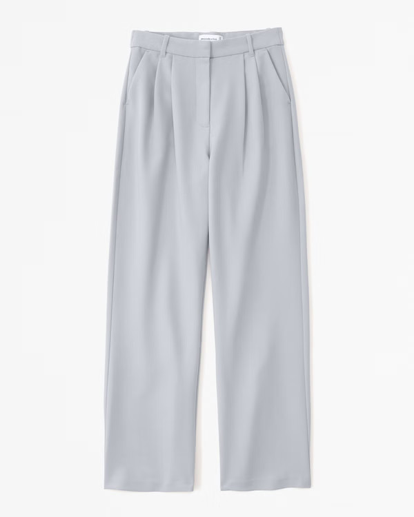 Curve Love A&F Sloane Tailored Pant | Abercrombie & Fitch (US)