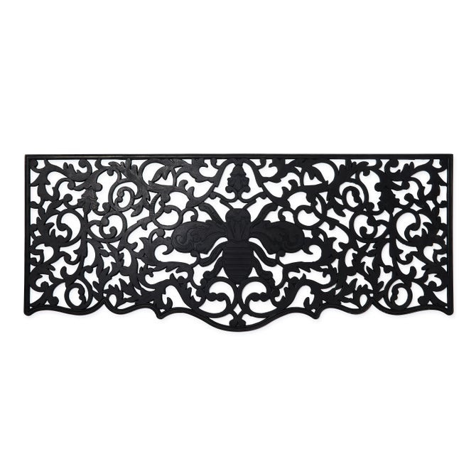 Queen Bee Rubber Double Door Mat | MacKenzie-Childs