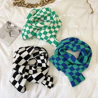 Chessboard Plaid Scarf | YesStyle Global