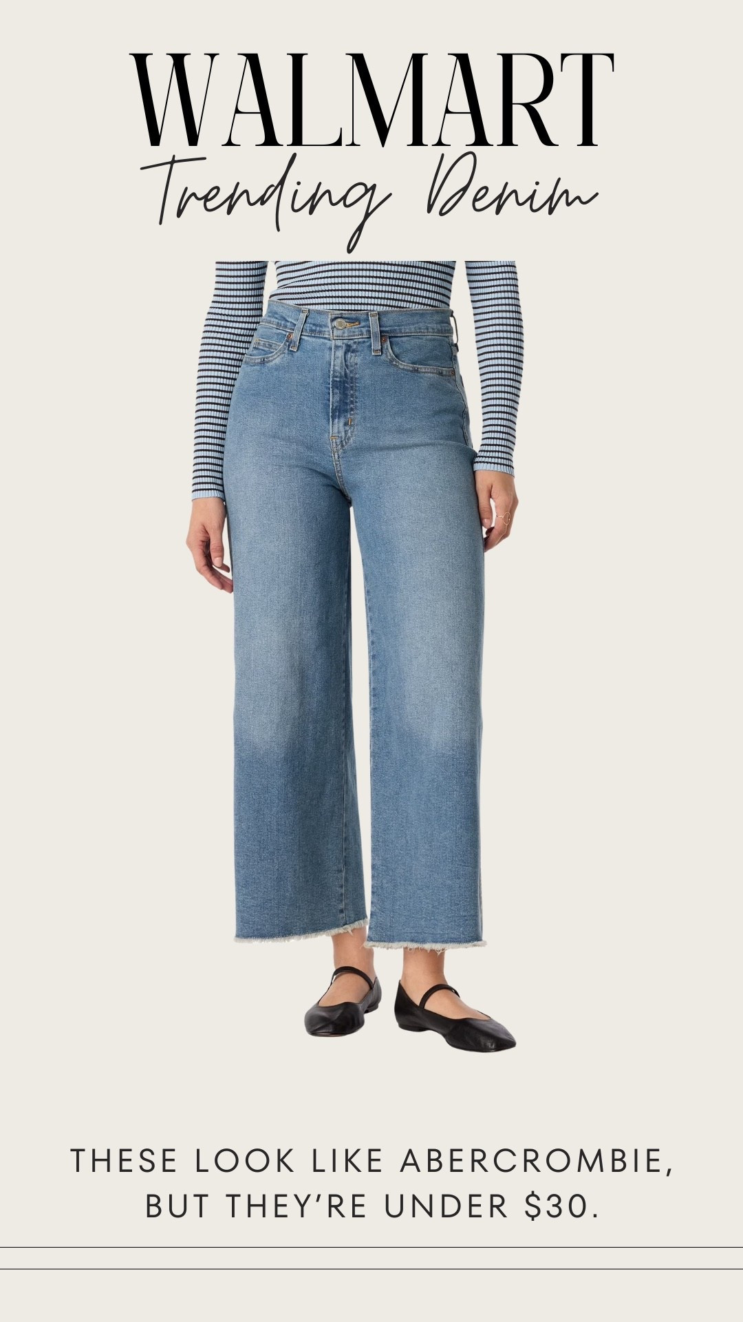 Abercrombie inspired jeans at Walmart under $30 👖✨🤍😍



#LTKootd #LTKgrwm #LTKSpringSale