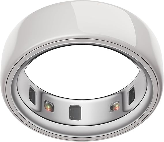 Oura Ring 4 - Ceramic Cloud - Size 8 - Sleep, Activity, Women’s Health, AI Advisor, Up to 8 Day... | Amazon (US)