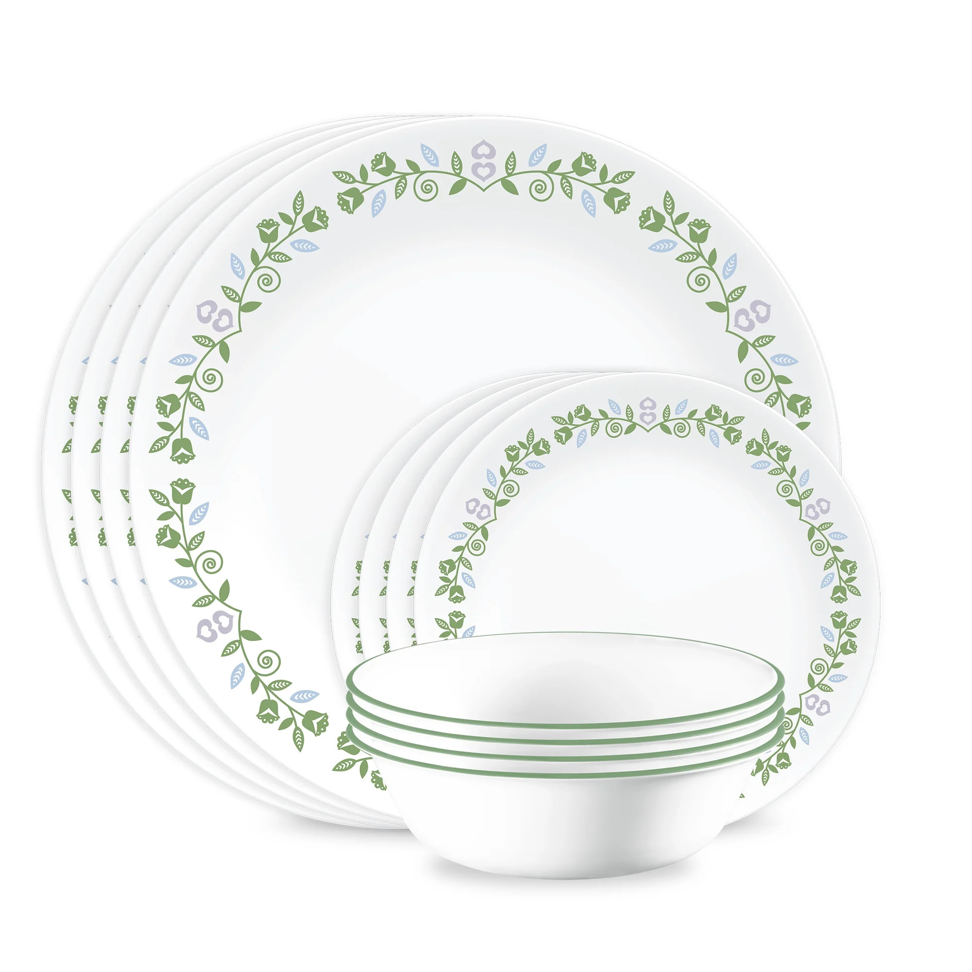 Corelle Bryndle 12-Piece Glass Dinnerware Set (Service for 4) | Walmart (US)