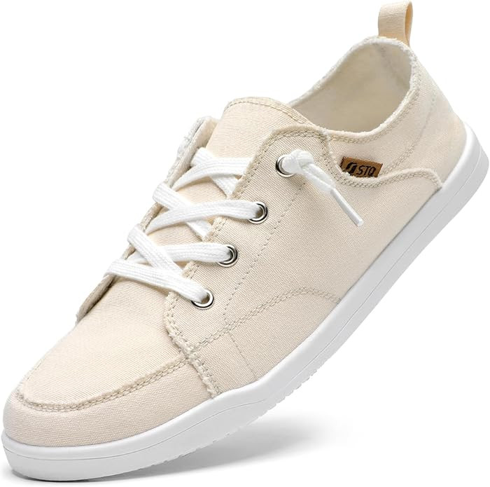 STQ Slip on Sneakers for Women Casual Canvas Shoes Machine Washable | Amazon (US)