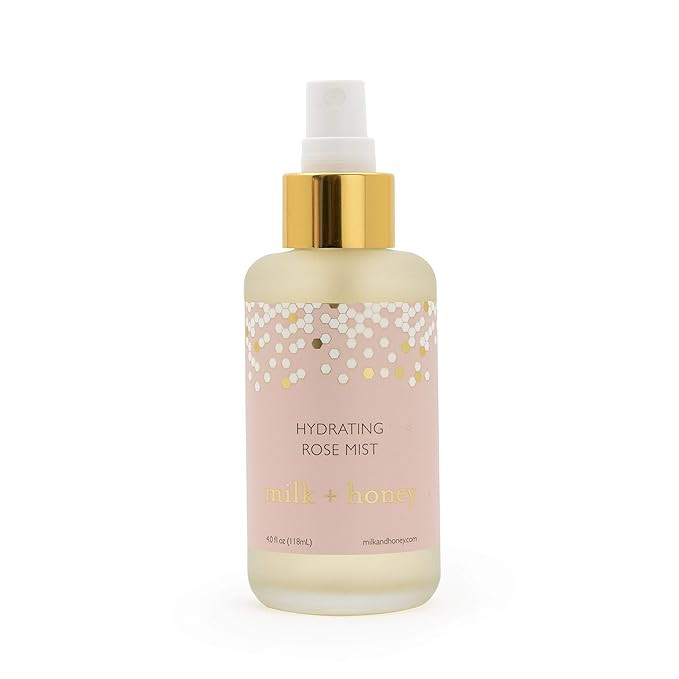 milk + honey Hydrating Rose Mist, Soothing and Hydrating Rose Infused Facial Mist Spray, Organic ... | Amazon (US)