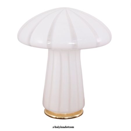 1970’s Mushroom Lamp Murano Glass Italian White Glass Gold Parisian Elegant Decorating Table Lamp

#LTKhome #LTKstyletip #LTKeurope