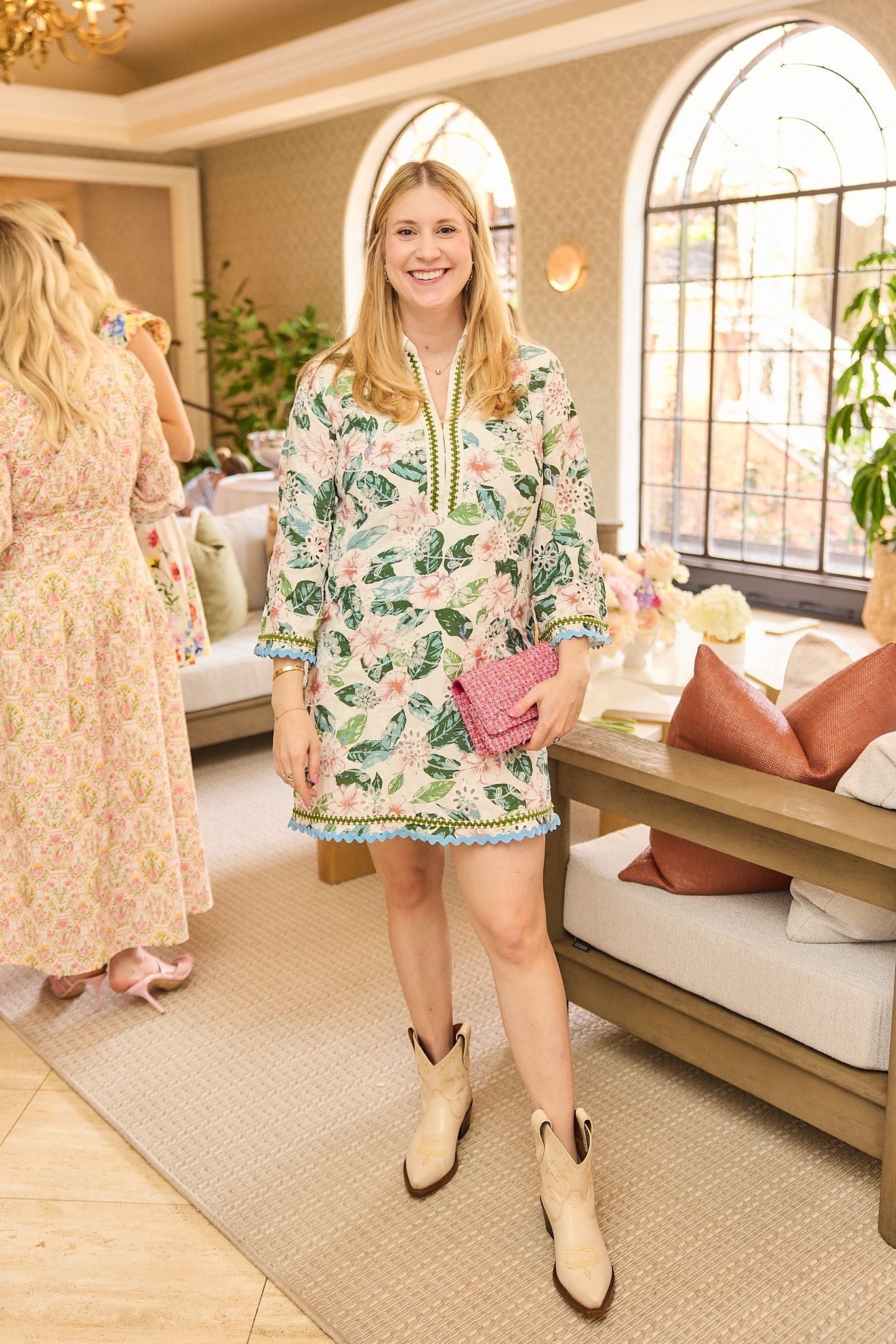 My dress I wore yesterday to the Avara event at the mansion! I loved having a chance to meet online friends in real lifeeee! Whoa LOL! It was so much fun and loving viewing their new pieces! This dress is bump friendly and wearing the size medium - I sized up for the bump! It’s such a fun ric rac trim and eyelet dress 🩵

#LTKBump #LTKSeasonal