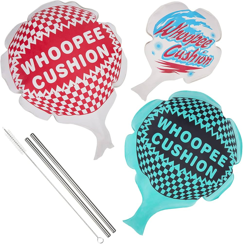 POPLAY 3 Packs Whoopee Cushions 6 and 8 Inches Fun Toys for Novelty Party Favors Kids and Adults ... | Amazon (US)