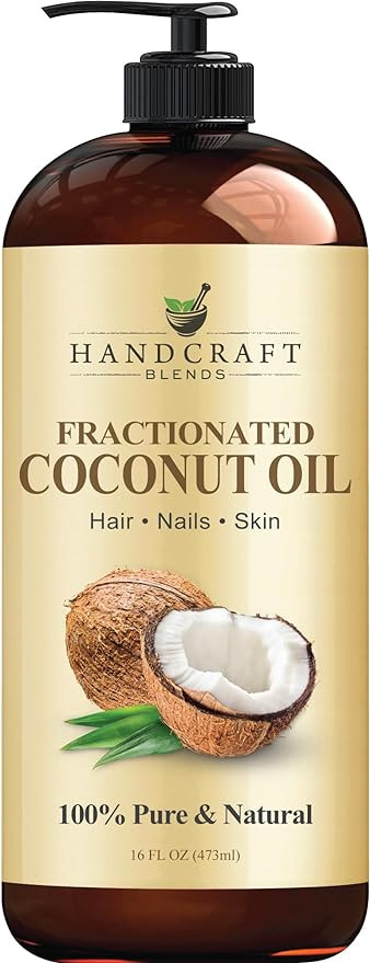 Handcraft Blends Fractionated Coconut Oil - 473 ml - 100% Pure and Natural - Premium Grade Carrie... | Amazon (UK)