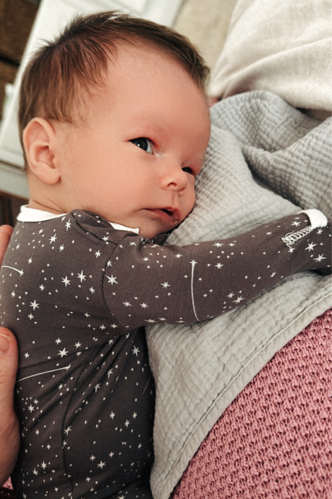 SUPER soft, stretchy baby jammies. And I love these burp cloths - they come in a 6 pack!

#LTKbaby #LTKfamily