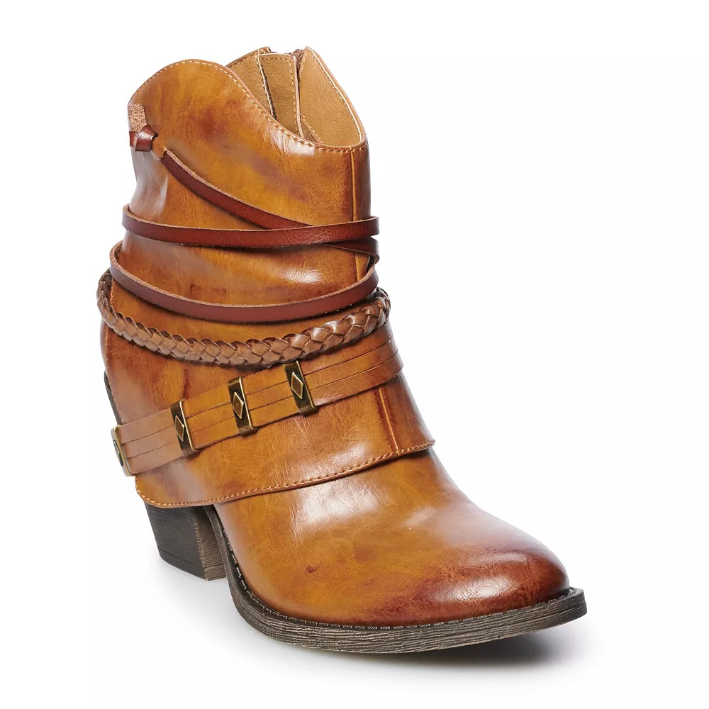 SO® Asparagus Women's Western Ankle Boots | Kohl's