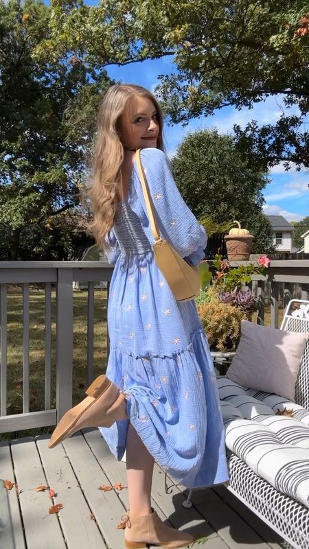 Cutest modest dress for fall! Perfect for church and can be dressed up or down depending on the occasion 🫶🏻🦋

#LTKsalealert #LTKfindsunder50 #LTKstyletip