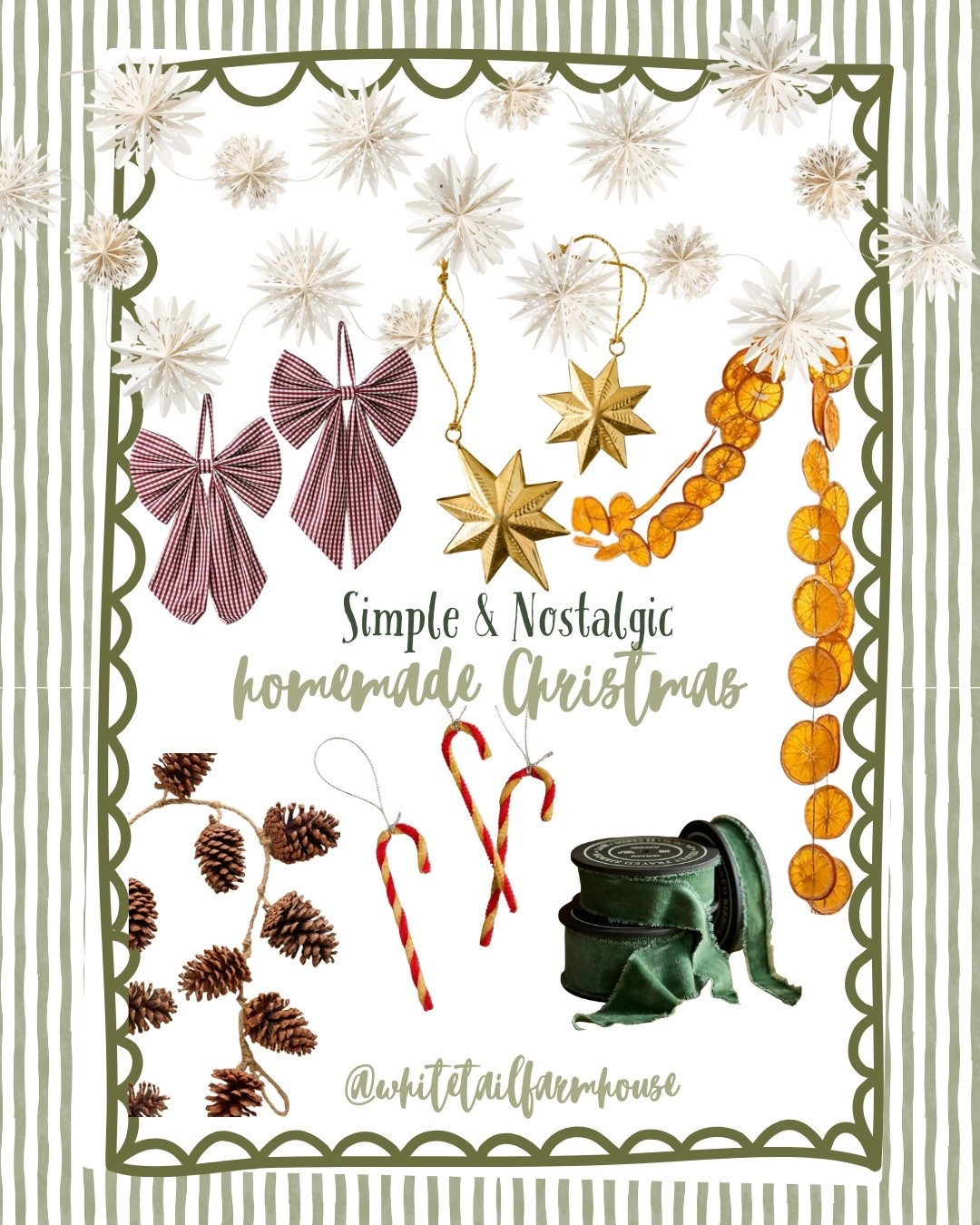 These are some of my favorite things I’ve added for a homemade Christmas. Every year I make my own dried oranges 🍊 but this 9ft garland looks like i just made it! 

#LTKSeasonal #LTKHome