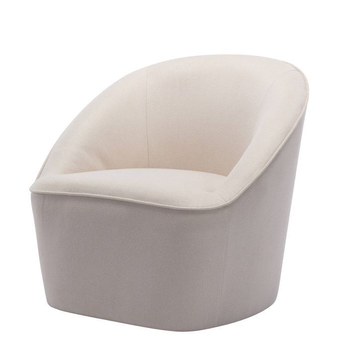 Barrel Swivel Chair Cream - WOVENBYRD | Target