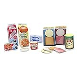 Melissa & Doug Fridge Groceries Play Food Cartons (8 pieces) - Pretend Food, Wooden Toy Groceries... | Amazon (US)