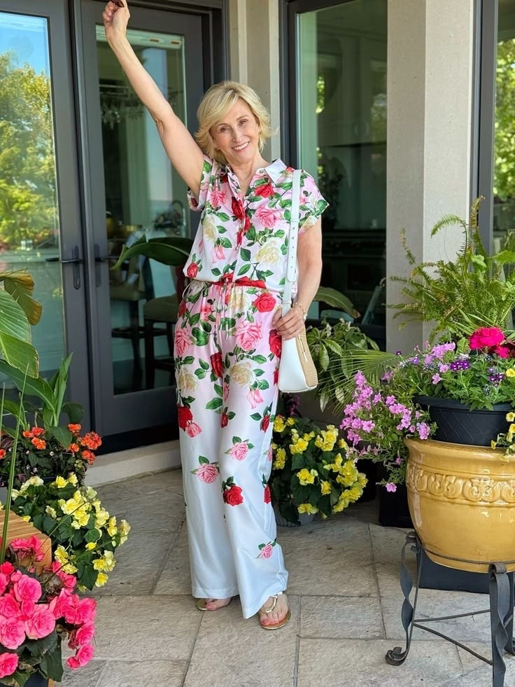 A little two-piece moment that feels equal parts feminine and fun. 🌹✨ This rose-detail set from Macy’s paired with gold heels is one of those outfits that instantly makes me feel put together without overthinking it.

I love the soft romantic details of the roses, balanced with the shine of the heels—it’s just the right mix of sweet and polished. Perfect for a special lunch, an event, or any day you feel like dressing up a little more than usual.

Simple, pretty, and definitely a feel-good outfit. 💕

#LTKOver40 #LTKSeasonal #LTKootd