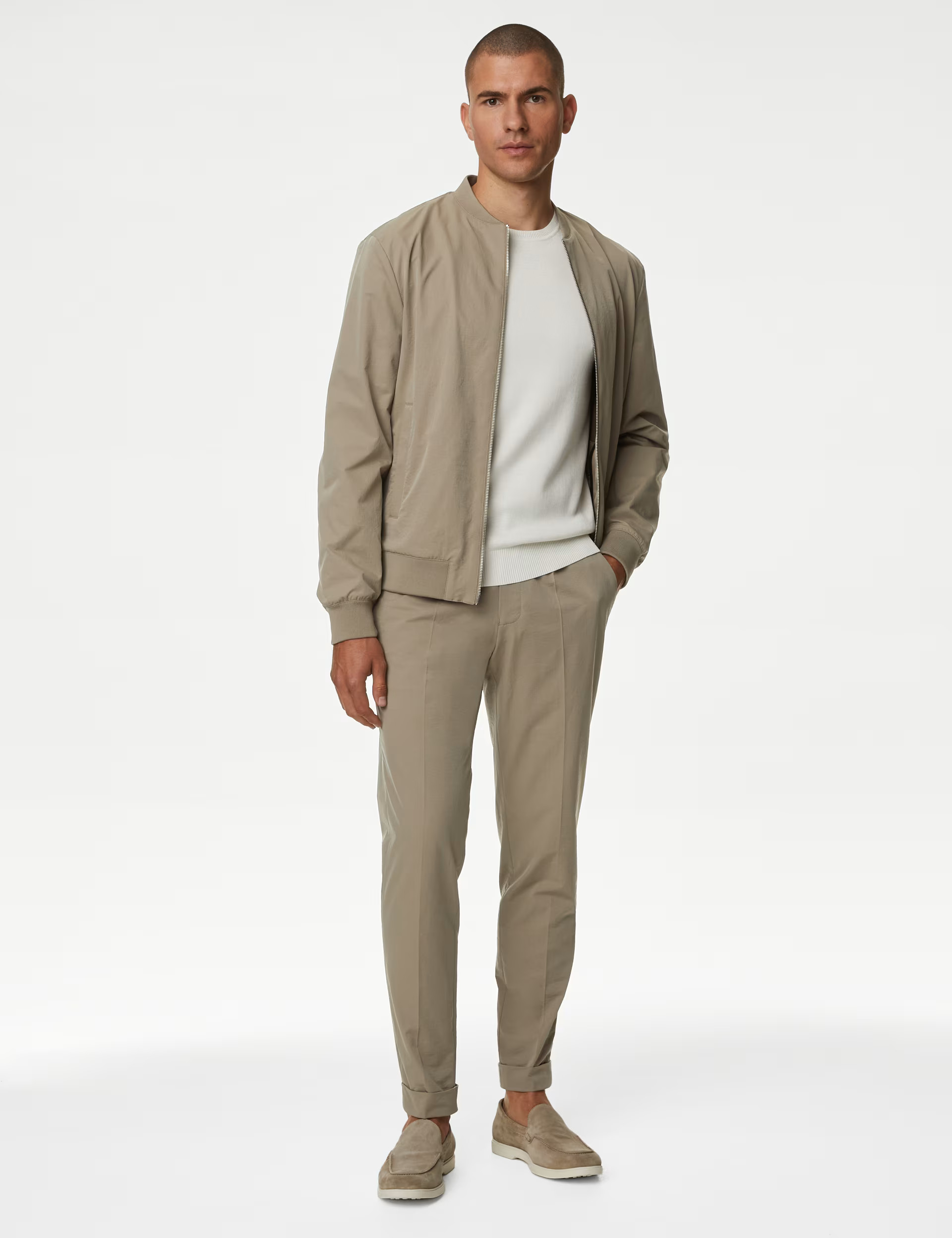 Performance Single Pleat Trousers | Marks & Spencer (UK)