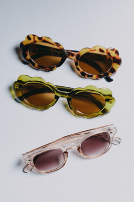 Scalloped Oval Sunglasses | Anthropologie (US)