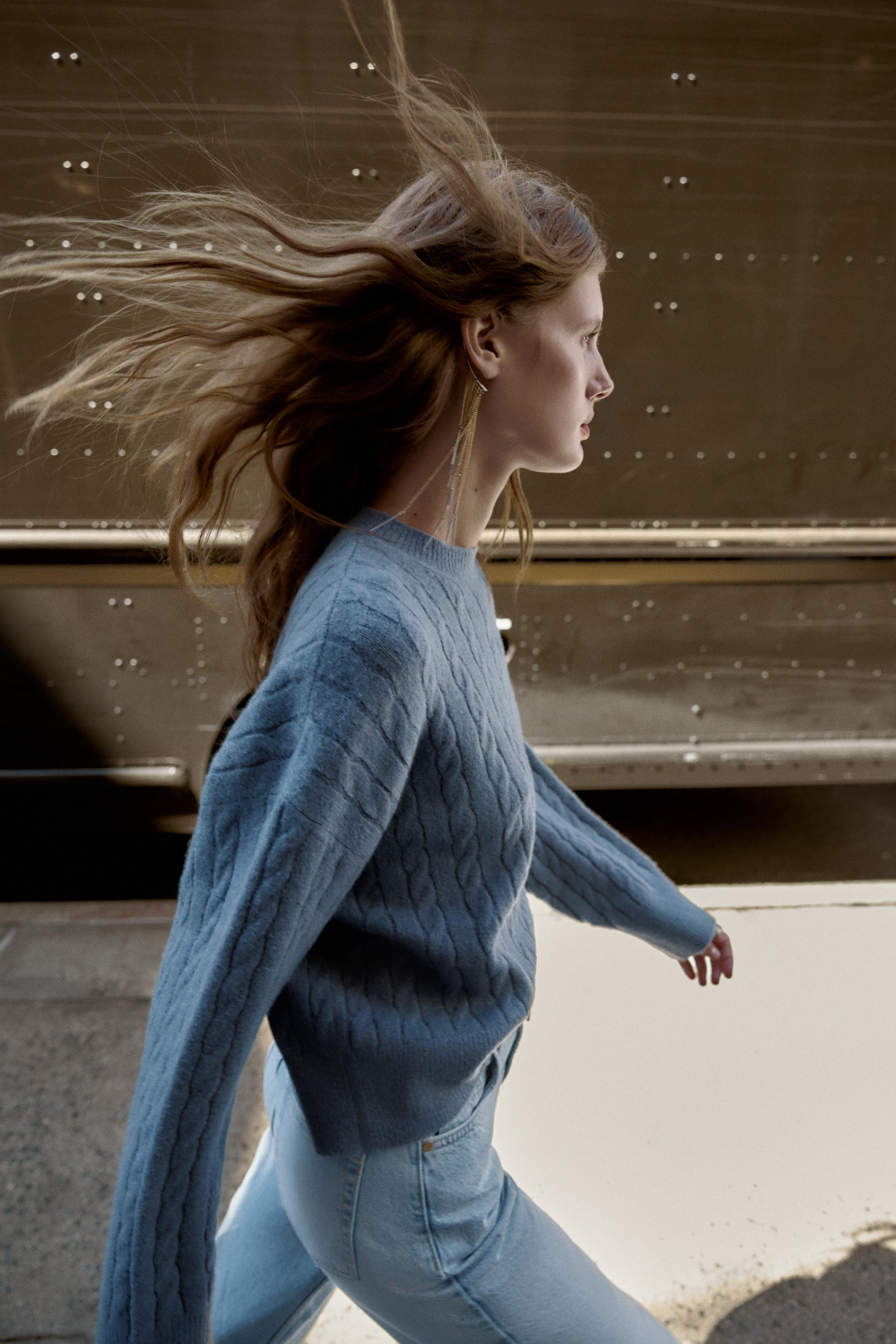 CABLE KNIT SWEATER | Zara US