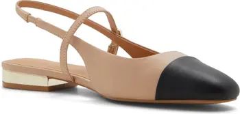 ALDO Sadey Slingback Mary Jane Cap Toe Flat (Women) | Nordstrom | Nordstrom