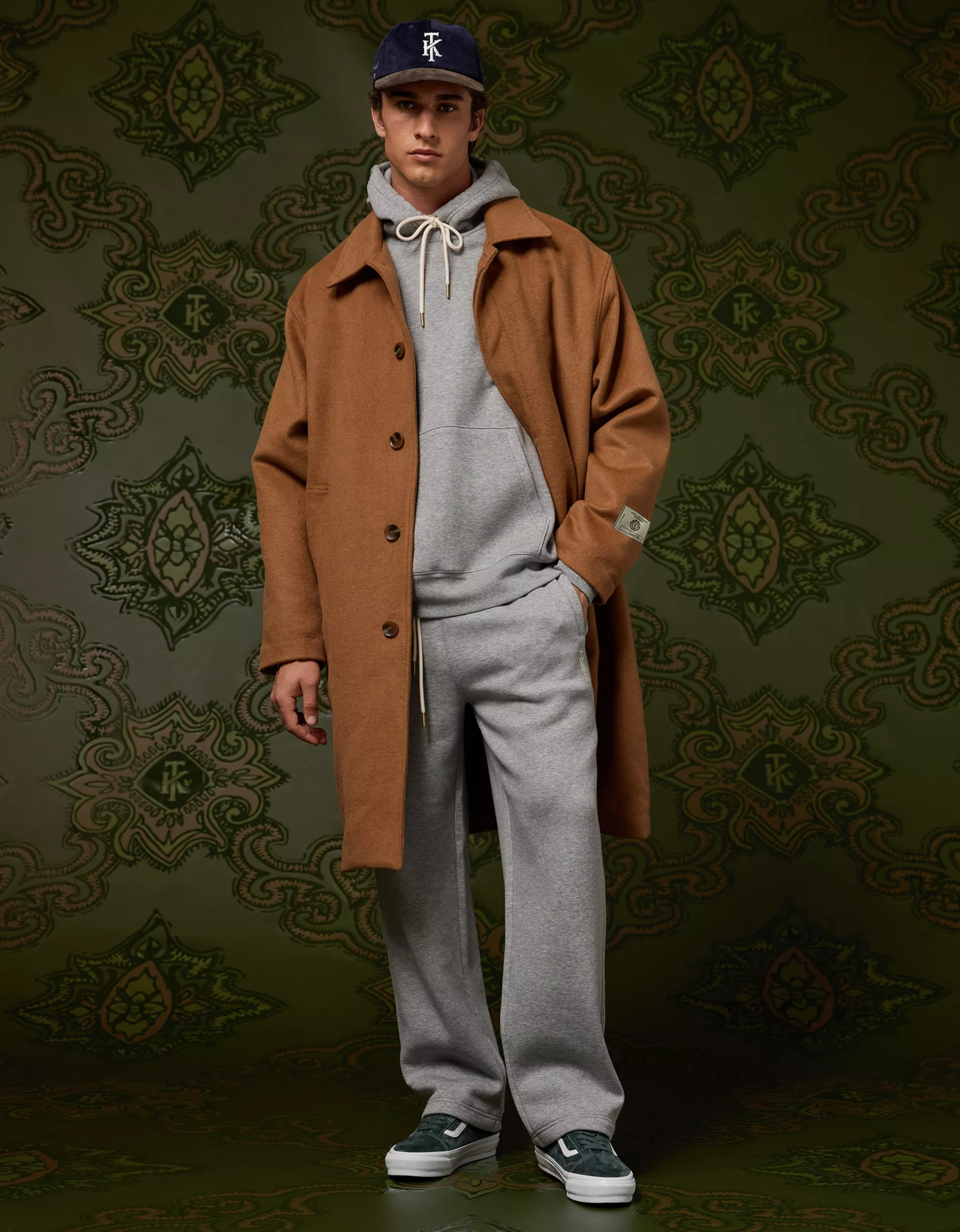 AE x Tru Kolors Wool-Blend Topcoat | American Eagle Outfitters (US & CA)