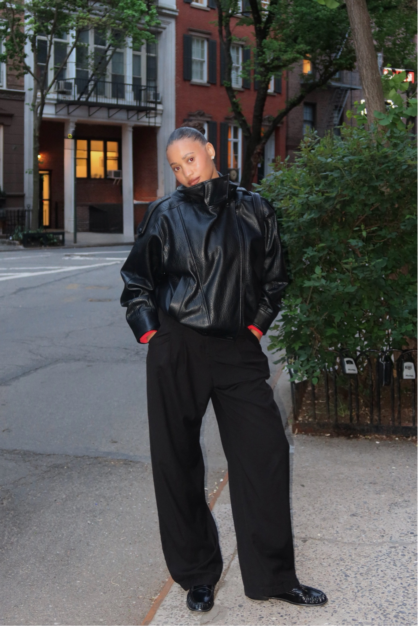 The perfect black leather jacket 

#LTKootd